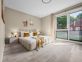 Schlafzimmer mit Doppelbett