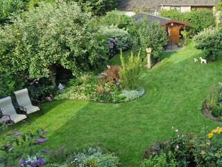 Der Blick auf den Garten