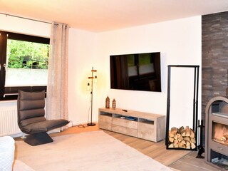 Wohnzimmer mit Ofen