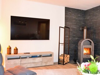 Wohnzimmer Fernseh und Ofen
