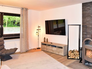 Wohnzimmer mit Ofen