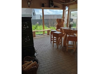 Ferienhaus Mittendrin Neuhütten Muhl Wintergart.