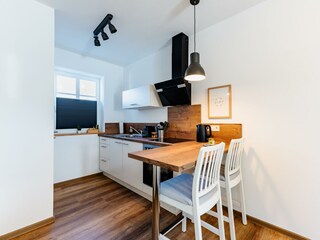 Küche mit Sitzbereich