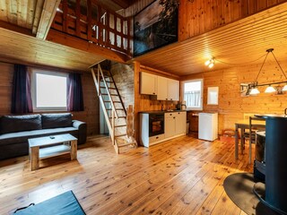 Wohnzimmer mit Kaminofen