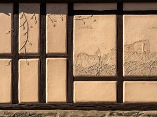 Wandbild Burgruine Dill