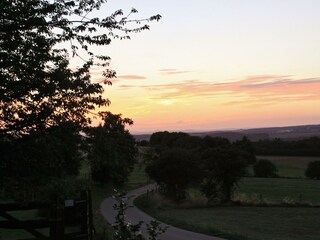 Blick von der Ranch im Abendlicht