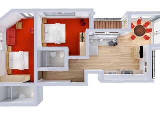 Vakantieappartement Kappl Grondplan 8