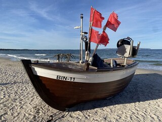 Fischerboot am Strand