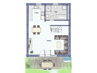 Vakantiehuis Deutschland Grondplan 23