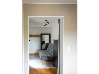 Schlafbereich mit Ausklappsofa