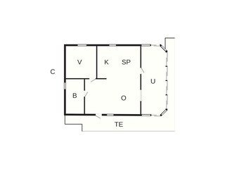 Vakantiehuis Bua Grondplan 33