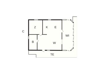Vakantiehuis Bua Grondplan 34
