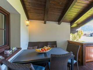 Balkon mit Sitzecke