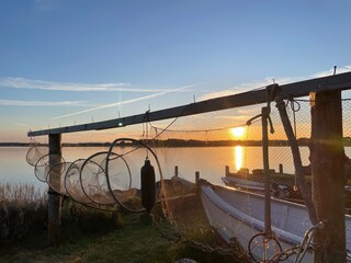 Sonnenuntergang an den Kahnstellen