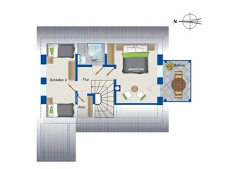 Casa de vacaciones Lohmen in Mecklenburg Plano de planta 25