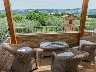 Villa Monticelli - Blick auf die Terrasse