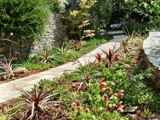 Kalivi Elena, little path to the shaded Terrace.