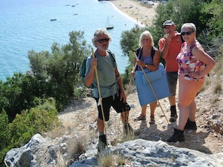 The Greek peninsula Pelion, path to Mikro beach.