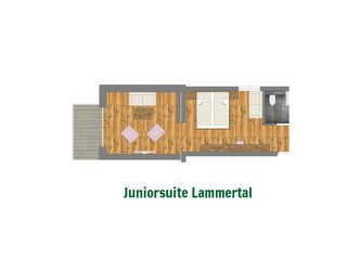 Grundriss Juniorsuite Lammertal