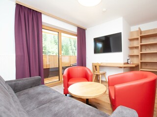 Wohnbereich Familiensuite Gosaukamm