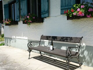 Ferienhaus Stockinggut gemütliche Hausbank
