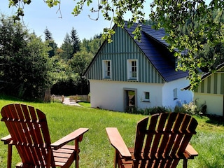 Blick aus dem Garten