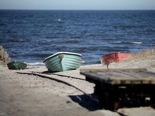 Boote am Strand