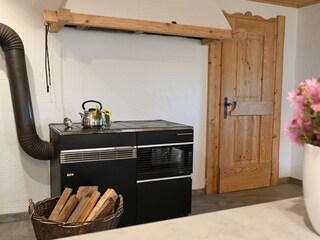 Holzofen in der Küche