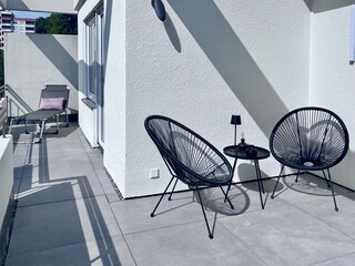 Terrasse mit Liege