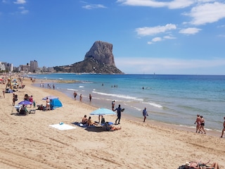 Strand in Calpe, 8 km vom Haus enfernt