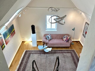 Blick vom Alkoven ins Wohnzimmer