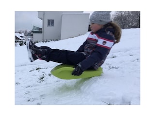 Rodeln direkt beim Haus in Nussdorf