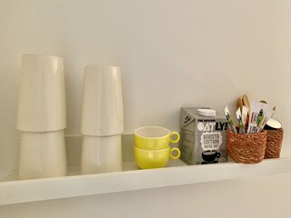 Fully equipped coffee corner