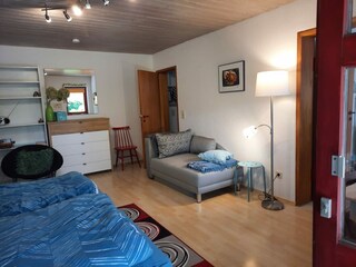 Living and sleeping area