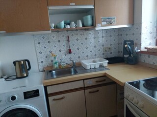 kitchen and washing machine