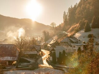 Winterblick von der Terrasse auf Gutach