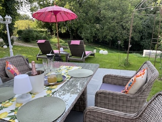 Enjoy the private feel-good terrace