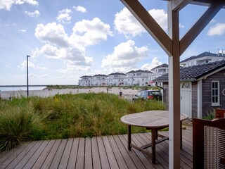 Blick auf den Badestrand