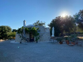 Trullo Sorella am Morgen