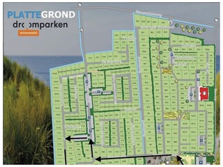 Hier ein Blick auf den Parkplan mit Lage des Chalets