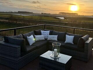 und mit freiem Blick auf die Waterdunen und