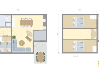 Vakantiehuis Brouwershaven Grondplan 22