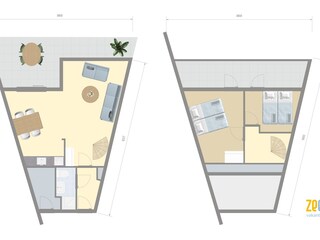 Vakantiehuis Brouwershaven Grondplan 21