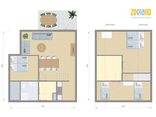 Vakantiehuis Brouwershaven Grondplan 21