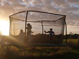Endless fun on the trampoline