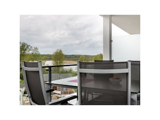 Terrasse mit Blick auf den Schmachter See