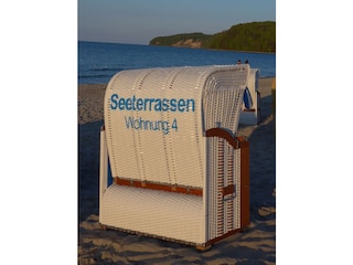 kostenfreier Strandkorb am Strand