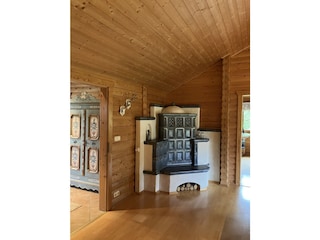 gemütlicher Kachelofen