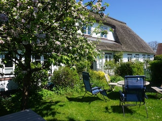 schoner Garten mit Sitzbereich