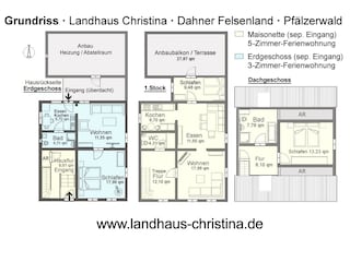 Raumplan: 2 Ferienwohnungen